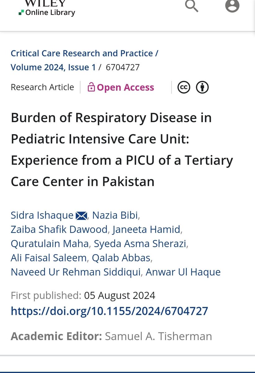 Sharing our experience from @AKuglobal
<a href="/AKUPaediatrics/">AKU Paediatrics</a> 
Respiratory Disease in #PedsICU
<a href="/SCCM/">SCCM</a> 
<a href="/WFPICCS/">WFPICCS</a> 
<a href="/ESPNIC_Society/">ESPNIC</a>
