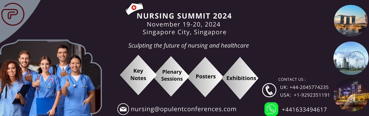 walker_rac5755's tweet photo. Attention all #Scholars #Experts #Scientists #exhibitors #speakers #delegates #Doctors #YoungResearchers #Students Join us @ #NursingSummit2024 #November19_20 #SingaporeVisit: https://t.co/cAvkjER1V1 
#keynote #presentations #interactive #workshops and #networking #opportunities https://t.co/wvwK6TYTXA