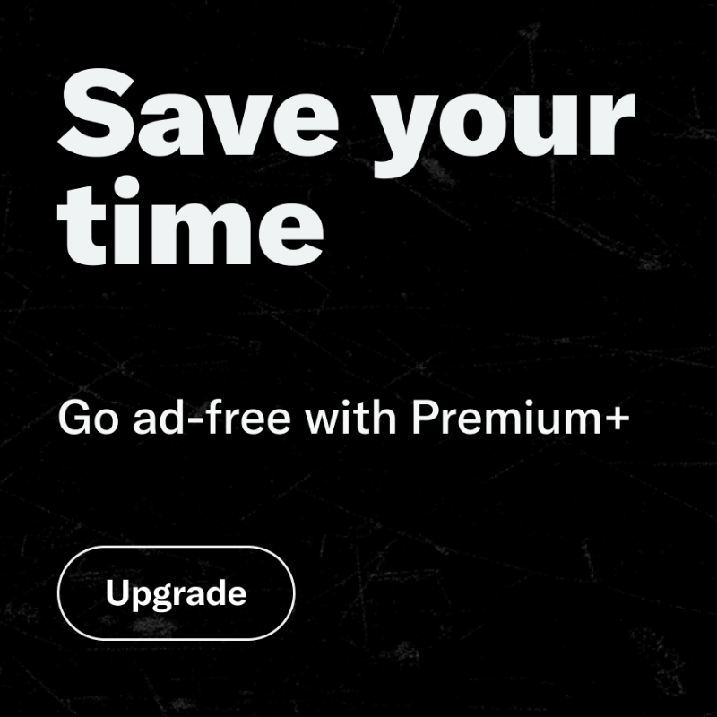 Subscriptions's tweet photo. Subscribe to Premium+ to go *fully* ad-free.
