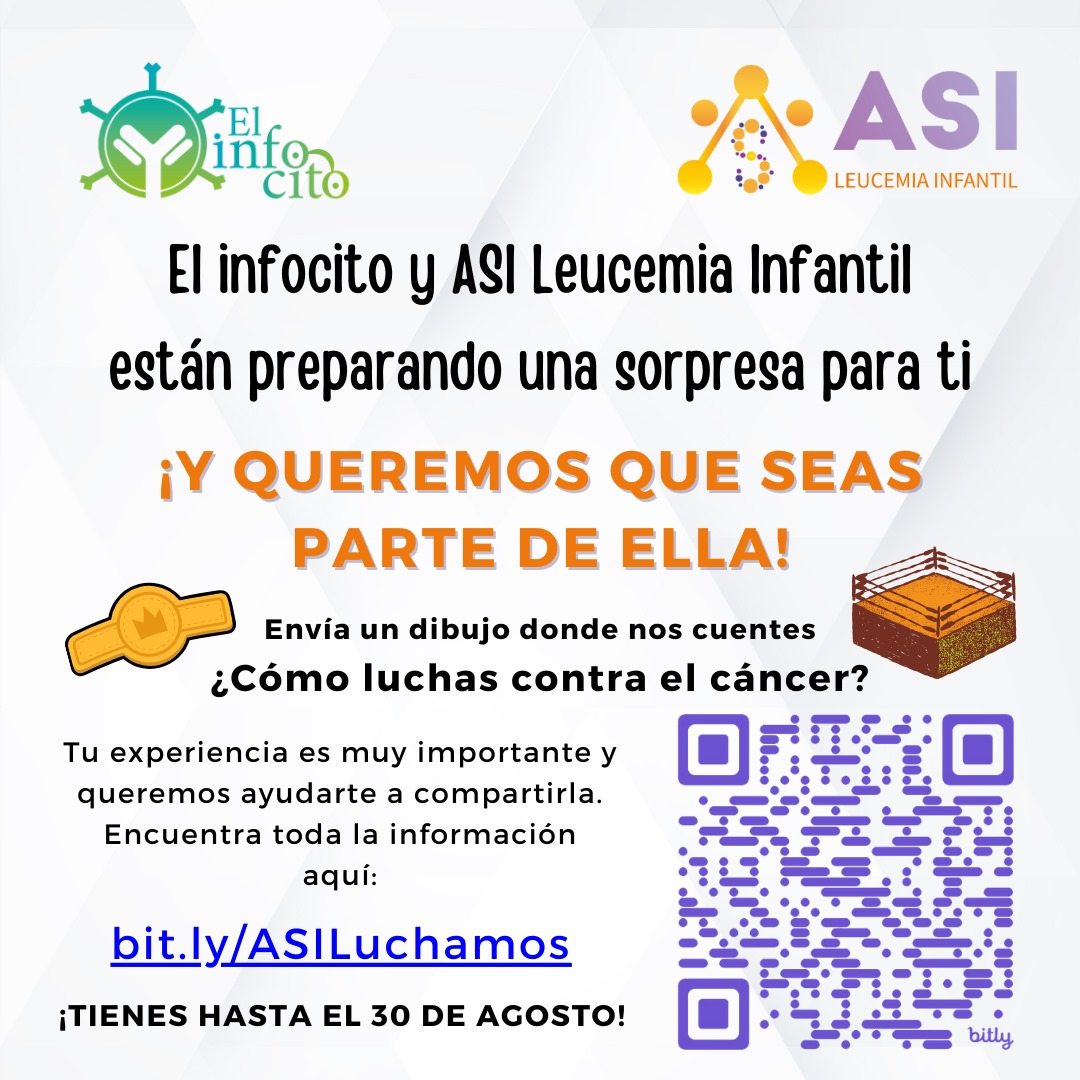 ASI_leucemia's tweet photo. La revista de divulgación El infocito y ASI Leucemia Infantil hacen un llamado a infancias y adolescentes con cáncer a participar en nuestra convocatoria de dibujos titulada "¿Cómo luchas contra el cáncer?". 

Toda la información aquí: https://t.co/svpQpqzNOc https://t.co/Il6OVhBdz3