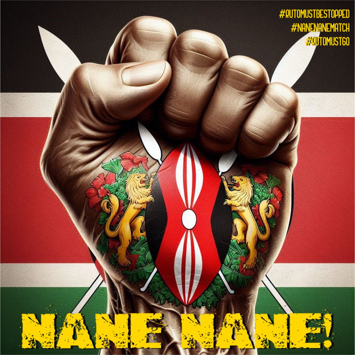 cathy_mutuku's tweet photo. 8/8/2024 The people SHALL
#NaneNanemartch 
#NaneNane https://t.co/xq23YpyBed