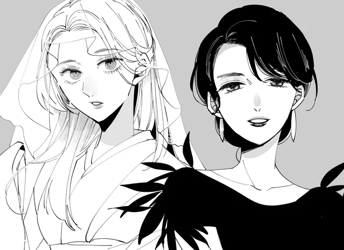 鶴と鴉 