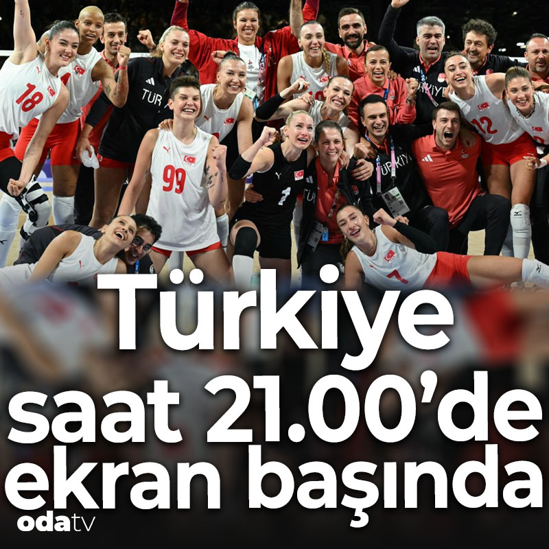 odatv's tweet photo. Heyecan bu gece yükselecek... Türkiye saat 21.00’de Filenin Sultanları için ekran başında