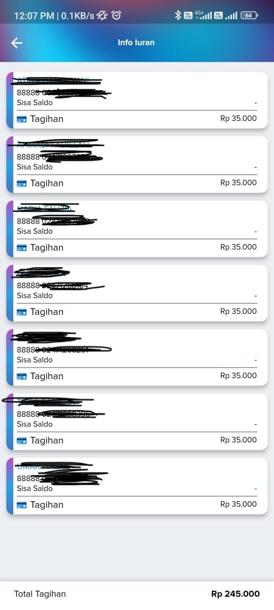 ayanisadtwin's tweet photo. Tapi betapa kagetnya saya di aplikasi bpjs keluarga saya per hari ini nama saya sudah tidak ada (jadi total hanya 7 org berarti harusnya 245rb) masih ada tunggakan dan di saya juga ada tunggakan . Tolong dijelaskan Min saya kan sudah autodebet terpotong, kenapa ada tunggakan ya? https://t.co/gjooZtWDFV