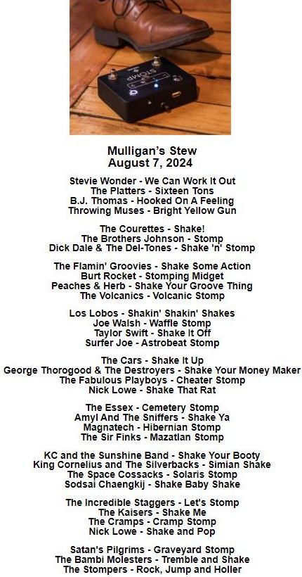 Mulligan's Stew (@mulliganradio) on Twitter photo Thanks for listening to me shake and stomp on Mulligan's Stew!
The show will replay on Friday at 1 pm Eastern on suburbsradio.com.
The show will also be available on Mixcloud at mixcloud.com/RtSRadio/
<a href="/MulliganRadio/">Mulligan's Stew</a> <a href="/SuburbsRadio/">Rockin' the Suburbs Radio</a> Thanks for listening to me shake and stomp on Mulligan's Stew!
The show will replay on Friday at 1 pm Eastern on suburbsradio.com.
The show will also be available on Mixcloud at mixcloud.com/RtSRadio/
<a href="/MulliganRadio/">Mulligan's Stew</a> <a href="/SuburbsRadio/">Rockin' the Suburbs Radio</a>