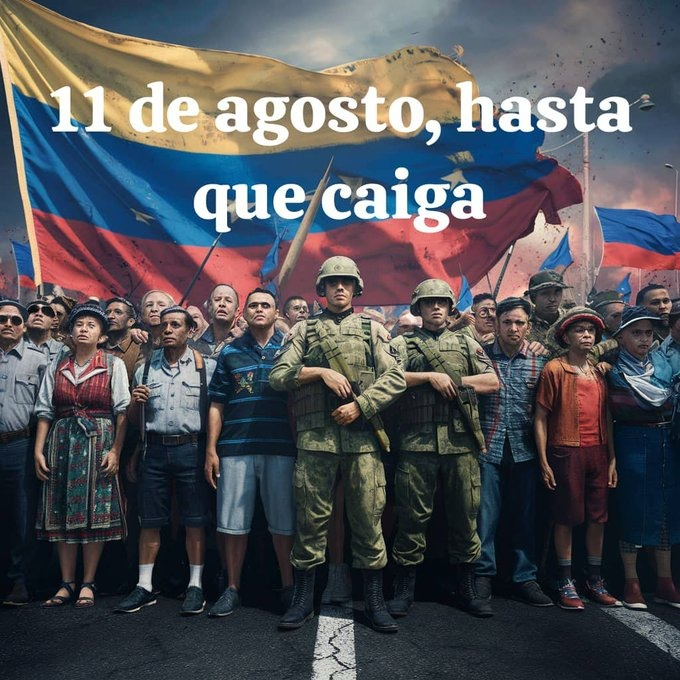 Vzla_RT_RT's tweet photo. Se hace viral esta imagen en la redes, convocatoria para este 11 de agosto. https://t.co/tBxCFKA3uf