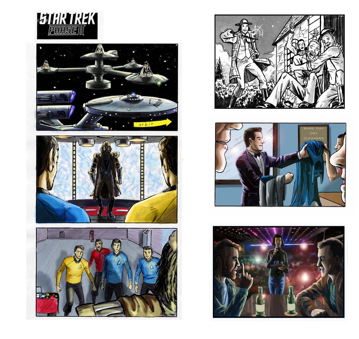 JCBartist's tweet photo. Here are some of my storyboard samples, from film and TV to animation and commercials. Reach out if you need  storyboards for your next project! https://t.co/jE2TpBFZf4