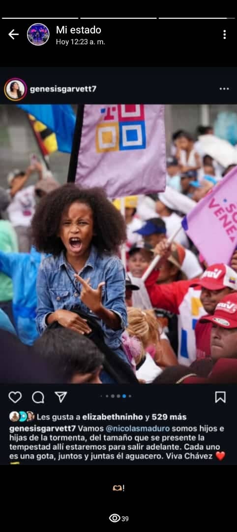 #VenezuelaSeRespeta
<a href="/dcabellor/">Diosdado Cabello R</a> 
<a href="/ConElMazoDando/">Con el Mazo Dando</a>     Gracias por luchar por mantener la soberbia y la libertad de esta patria, porque es el bien más preciado que quiero dejarle a mi hija