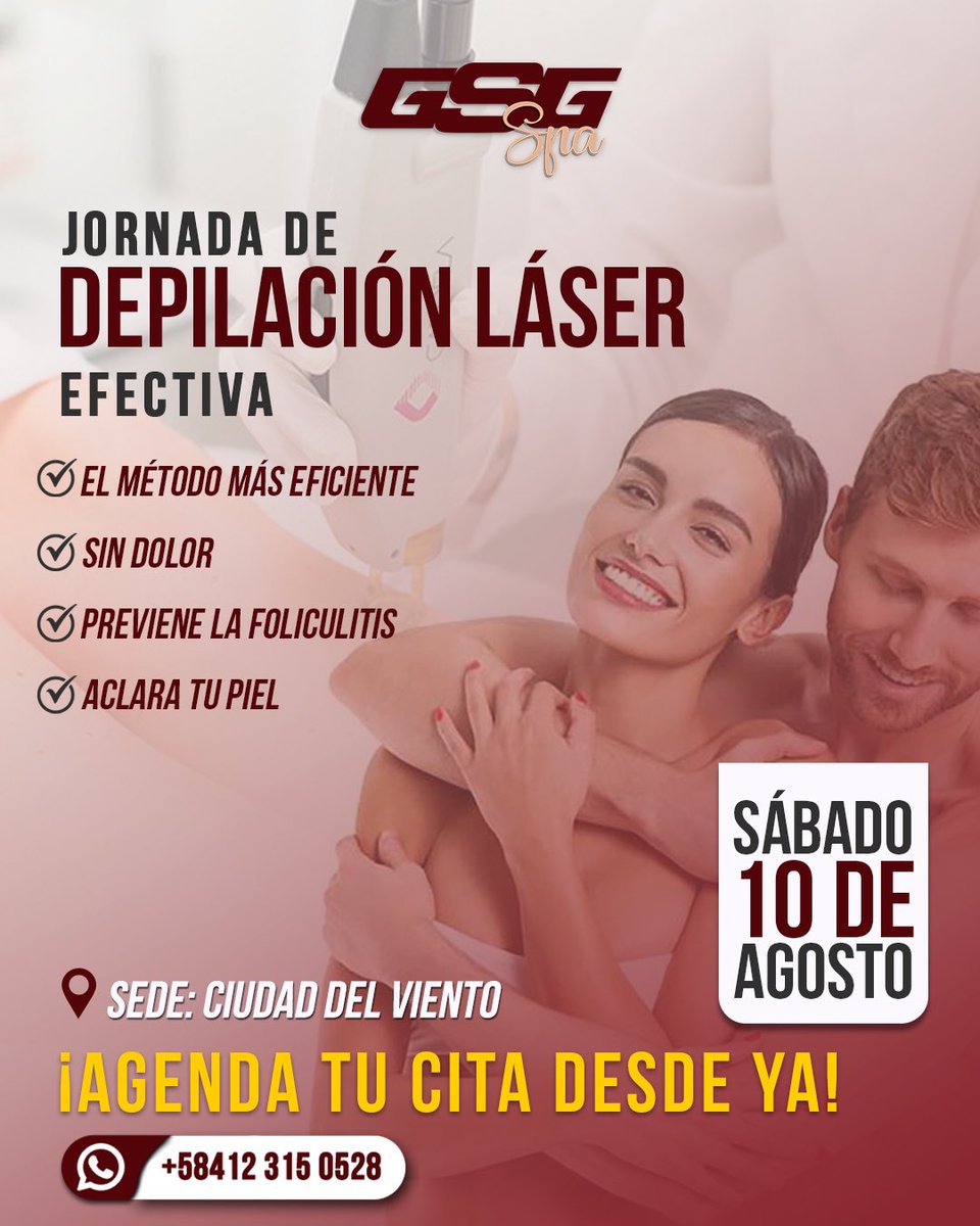 GoldStarsGym's tweet photo. ¿Estás listo para despedirte del vello no deseado? Te invitamos a nuestra Jornada Especial de Depilación Láser el próximo 10 de agosto 😃 https://t.co/9aojfPnrn5