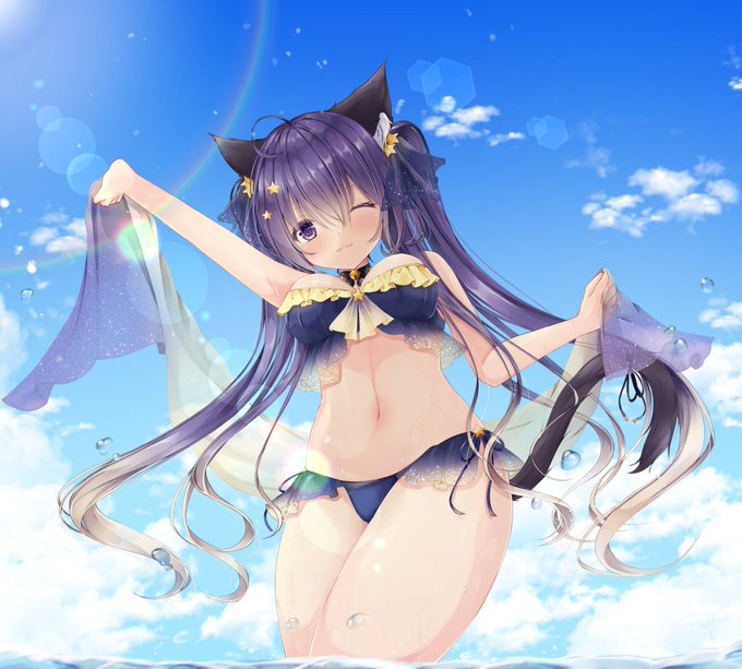 健全な(?)水着イラスト再掲👙

#フォロワー1万以下の神絵師発掘したい 