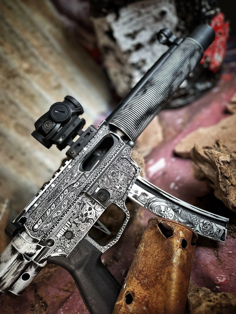 One of my favorite 9mm we’ve done… #booksopen #custom