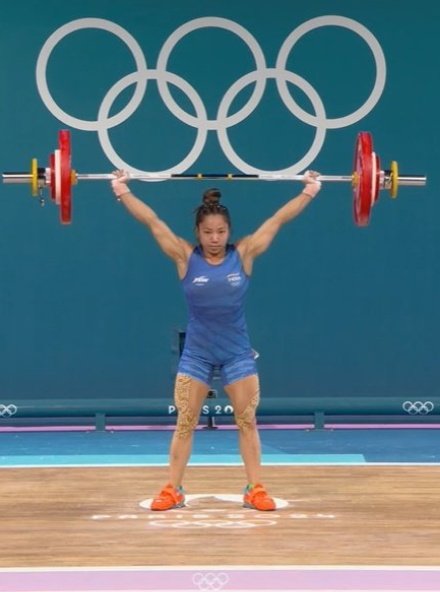 manglavsaab's tweet photo. Clean n Jerk attempt: Mirabai Chanu will be lifting 107kg. It means She is attempting for Silver now. 

#Mirabai_Chanu
#Weightlifting            
#Weightlifting             #GOLD          #Paris2024 https://t.co/QtMP50gMtN