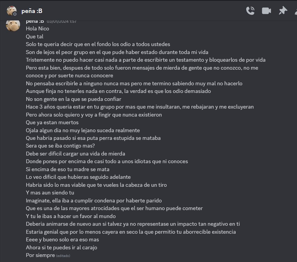 el muchacho lo edito el 10 de julio y le puso mas cosas, insane level of hating