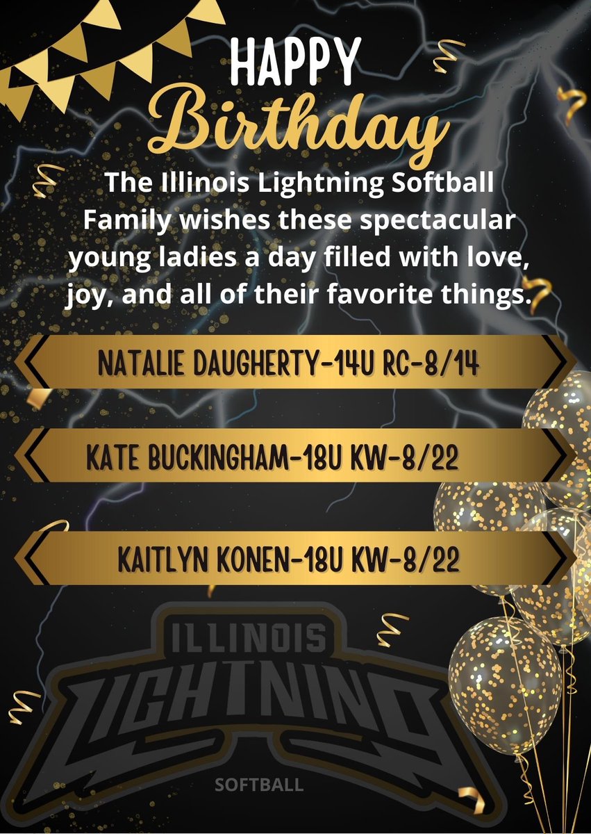 Il Lightning Softball (@softball_il) on Twitter photo Happy August birthday to these three great ā”ļøladies!
<a href="/katebuckingham9/">Kate Buckingham</a> <a href="/kaitlyn_konen/">Kaitlyn Konen 2026</a> Happy August birthday to these three great ā”ļøladies!
<a href="/katebuckingham9/">Kate Buckingham</a> <a href="/kaitlyn_konen/">Kaitlyn Konen 2026</a>