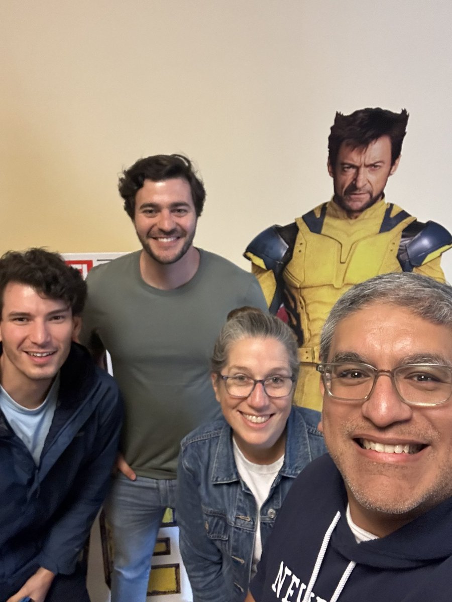 Movie day at <a href="/MendozaVentures/">Mendoza Ventures</a> today! And Wolverine joined us as well