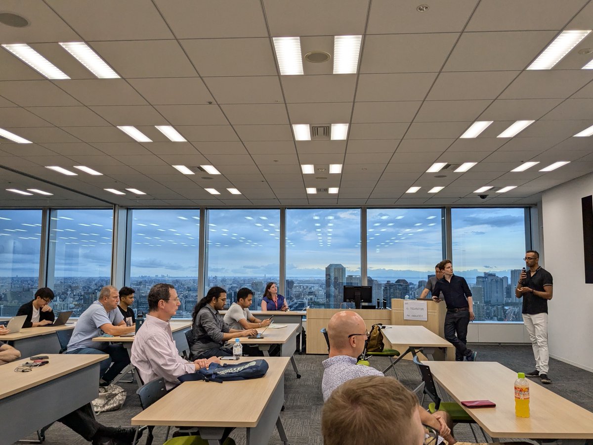 Sam Passaglia (@sampassaglia) on Twitter photo I had such a blast at @tokyoaijp's NLP session last night hearing from our 4 amazing speakers, <a href="/lhl/">@lhl@randomfoo.net</a> <a href="/ayase_lab/">Kakeru Hattori</a> <a href="/ayaniwa1213/">Ayana Niwa</a> <a href="/loem_ms/">Mengsay Loem</a>, and speaking to the ~100 attendees!
Now I'm pumped to organize more events with <a href="/kaixhin/">Kai Arulkumaran</a> and <a href="/ikulyatin/">Ilya Kulyatin</a> in the future :) I had such a blast at @tokyoaijp's NLP session last night hearing from our 4 amazing speakers, <a href="/lhl/">@lhl@randomfoo.net</a> <a href="/ayase_lab/">Kakeru Hattori</a> <a href="/ayaniwa1213/">Ayana Niwa</a> <a href="/loem_ms/">Mengsay Loem</a>, and speaking to the ~100 attendees!
Now I'm pumped to organize more events with <a href="/kaixhin/">Kai Arulkumaran</a> and <a href="/ikulyatin/">Ilya Kulyatin</a> in the future :)