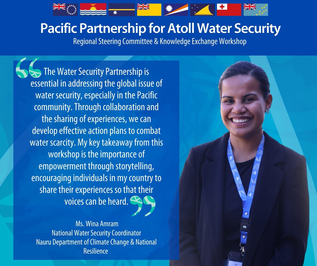 #ResilientPacific 🌊🌍💧 | Water is life, especially for the Pacific communities facing scarcity. The Managing Water Scarcity Committee ( July 30  - Aug 2, 2024) brought together a collective of Pacific minds and champions to address this critical challenge.

🤝 <a href="/spc_cps/">Pacific Community</a> <a href="/MFATNZ/">New Zealand Ministry of Foreign Affairs & Trade</a>