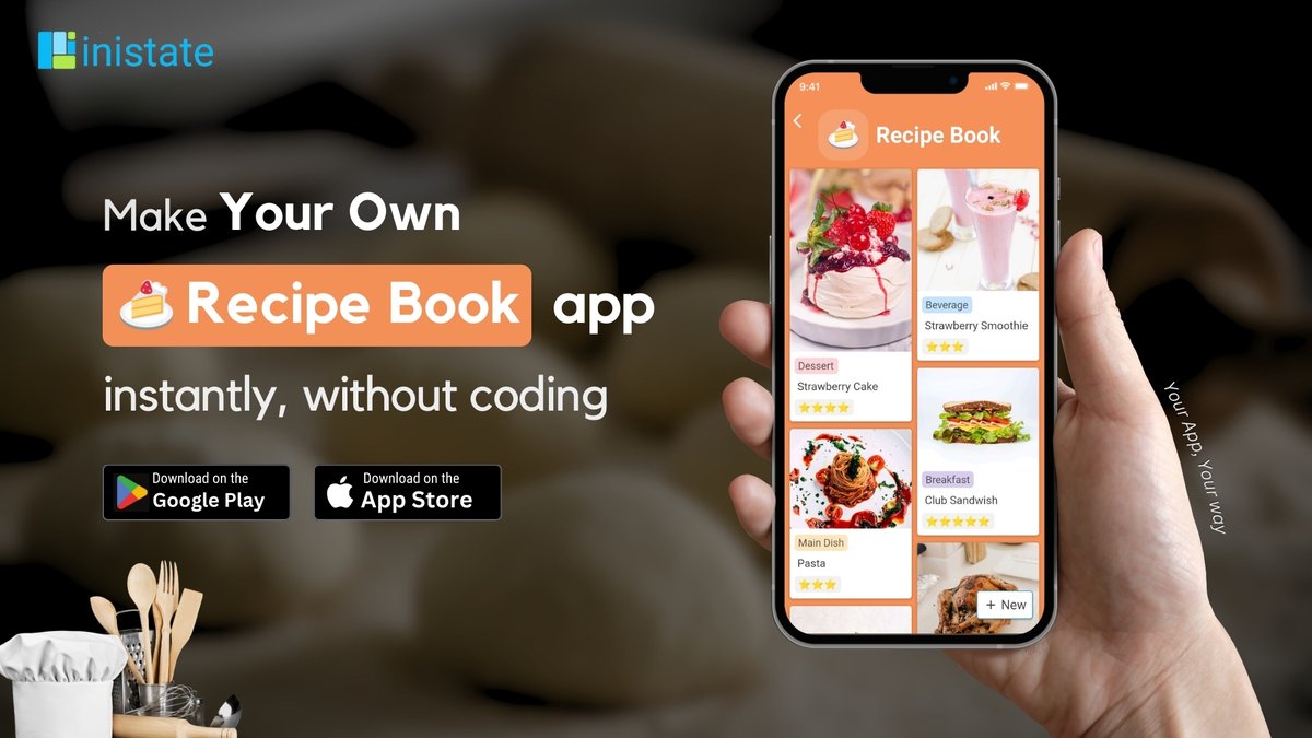 inistatehq's tweet image. ✨Create Your Own Recipe Book app with Inistate 🍰📲 Keep all your favourite recipes organized and easily accessible!👨‍🍳

Get started today🔗inistate.com/download

#Inistate #Nocode #DIYApps #RecipeBook #CookingApps #Foodies #EasyCooking