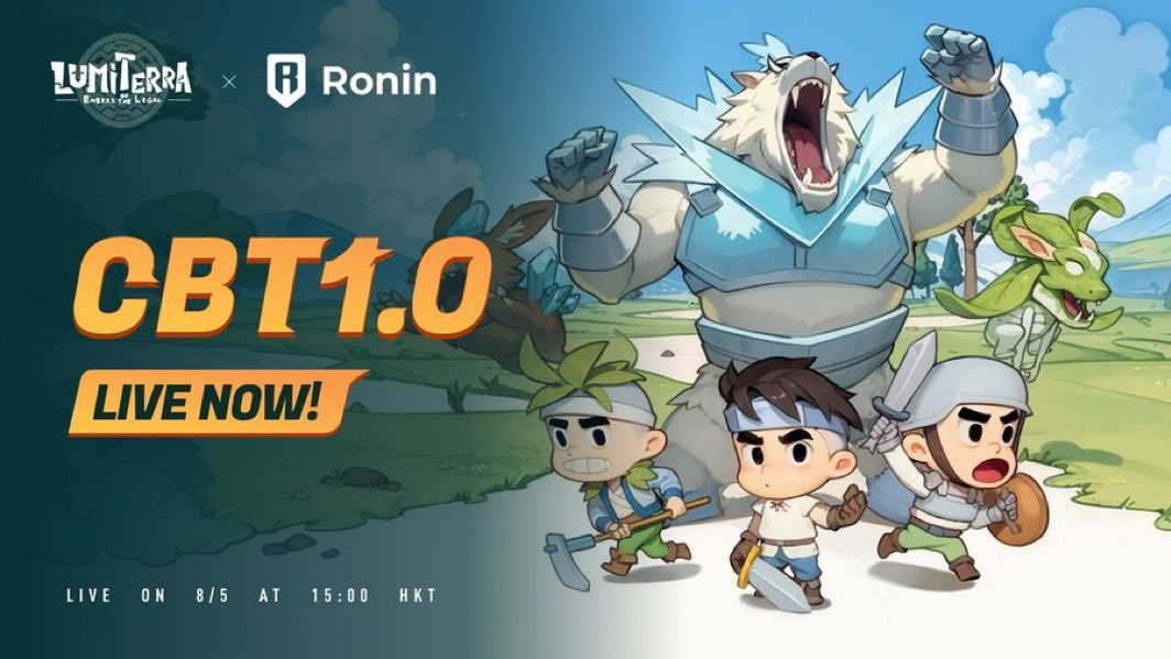 🎉 Giveaway 5 Whitelist Beta Test Lumiterra @Lumiterra :

🔥 Siêu phẩm GameFi hệ Ronin với pool reward $1M đã chính thức quay trở lại - Lumiterra

💠 Hoàn thành nhiệm vụ : 

- Follow @Lumiterra + <a href="/Lecter_XFinance/">Lecter 🟨</a> + <a href="/Vader_XFINANCE/">VADER | X FINANCE</a> 

- Retw + tag 3 người bạn + cmt ví