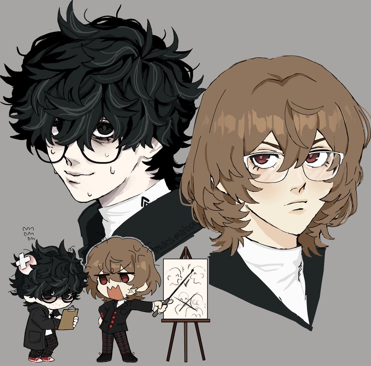 marsmaboy's tweet photo. Roleswap AU but the only thing thats swapped is their Champion Titles &amp; their personalities n' backstories are generally still in tact
#goroakechi #renamamiya #Persona5Royal https://t.co/fJ5gtCJvcO