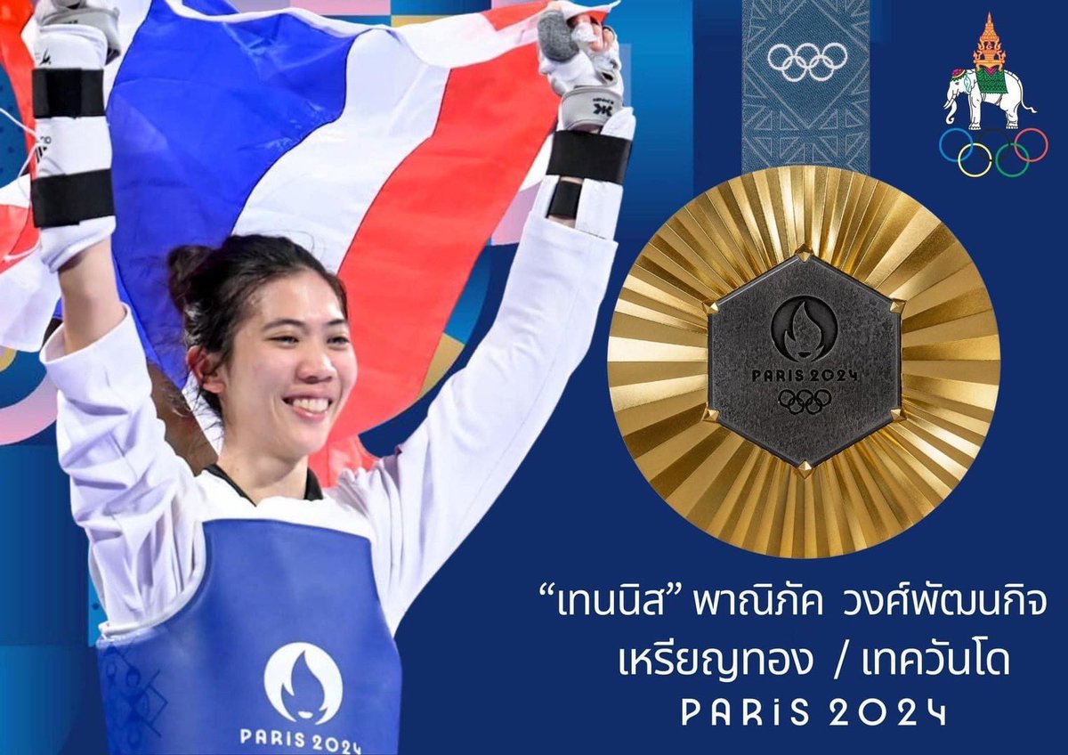 คว้าชัยชนะ รวม 5 เหรียญ 🇹🇭

ขอแสดงความยินดีเป็นอย่างยิ่ง กับ นักกีฬาไทย "วิว-จันทร์แจ่ม-เทนนิส-ฟ่าง-ออย" น้องๆคือความภาคภูมิใจของวงการกีฬาไทย และคนไทยทั้งประเทศ 

#ขอแสดงความยินดี
#โอลิมปิกเกมส์ปารีส2024
#กระทรวงการท่องเที่ยวและกีฬา
#การกีฬาแห่งประเทศไทย