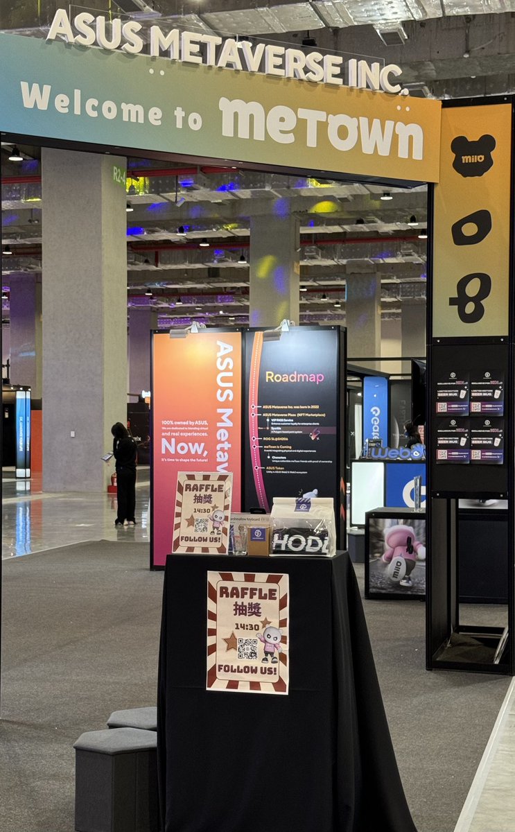 AsusMetaverse's tweet photo. 🚀🚀Join us at @aba_summit on the 4th floor of Hall 2, Nangang Exhibition Center. 

💰Check out our exciting giveaways:

•Beer Mug: 10
•Keyboard: 1
•Mouse: 1
•#bitopro Cold Wallet: 1
•#HODL T-shirt:
•250 #Sparkle: 1

🤑How to participate:

1.Follow us on Twitter
2.Bring your raffle ticket to the    
      venue at the time of the draw

⏰The draw will be held at 2:30 PM（UTC+8).