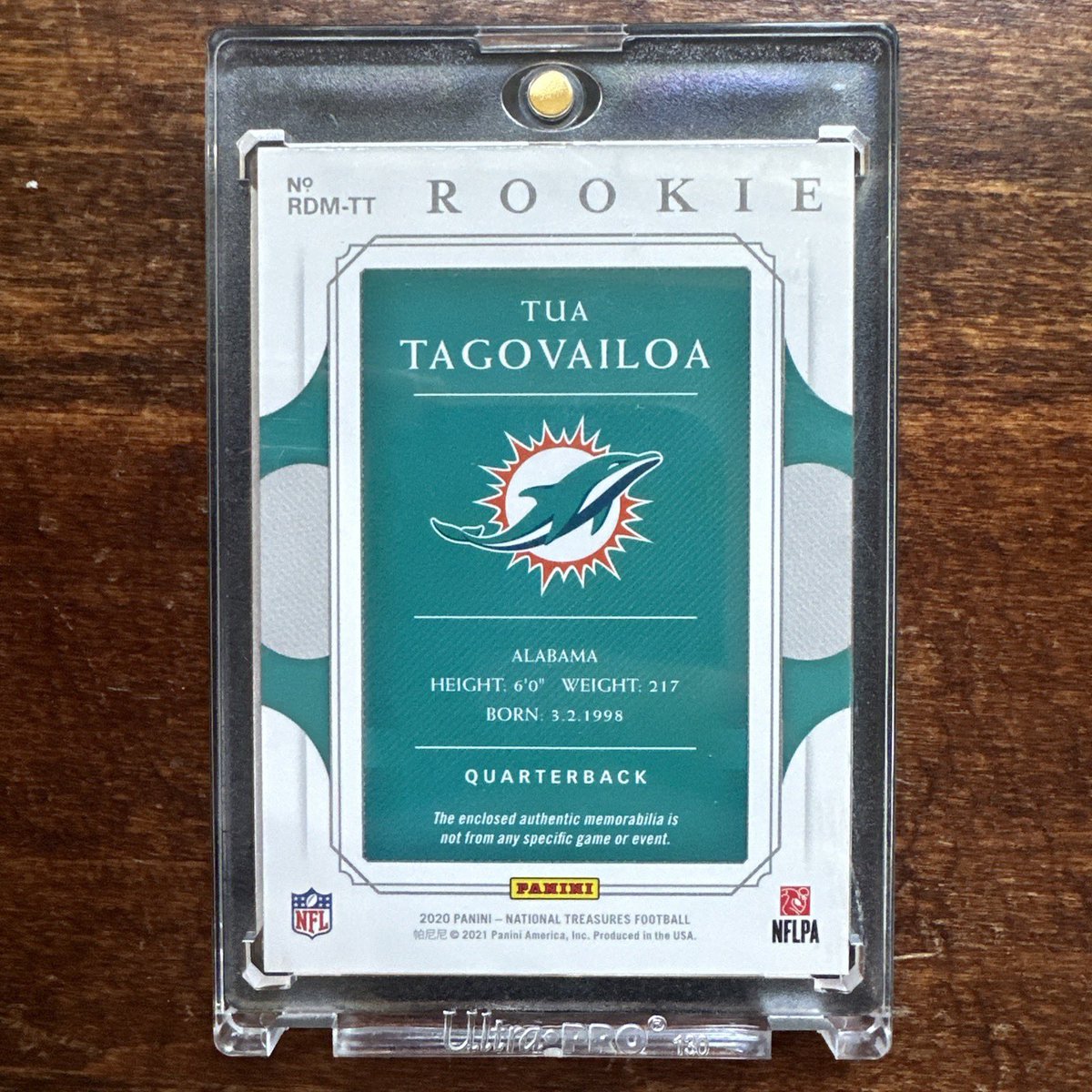 Jake_Kimbro's tweet photo. @cardboardbst Tua 2020 National Treasure Dual Rookie patches first on the print /10 - $450 OBO https://t.co/rzM78gh8cz