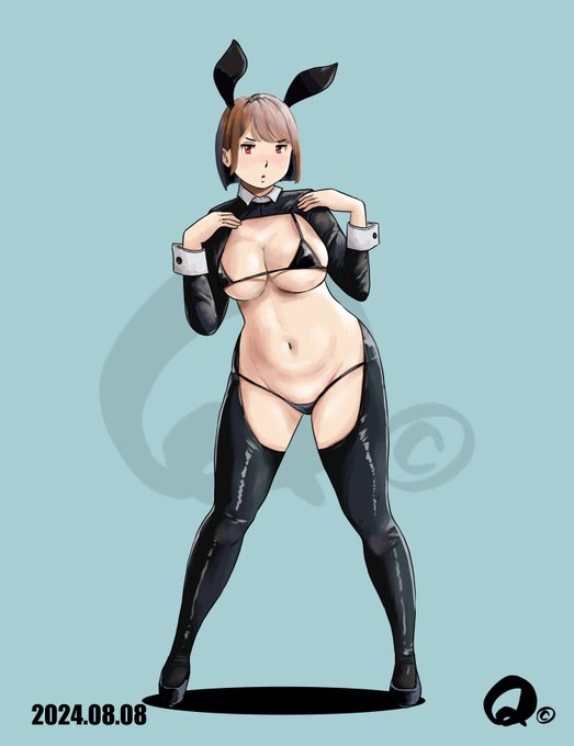 8/8㊍🌞
ヒカル先生のムッチリ逆バニー🐰
う～～ん暑苦しい～～😱 