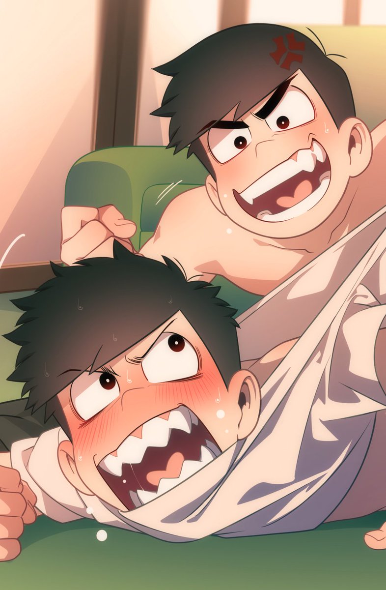 kyosein's tweet photo. Karamatsu &amp; Ichimatsu (behind door episode 16)💙💜
Commission for @Akane_K0 https://t.co/5Q2JbrDFIB
