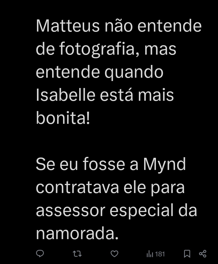 MyRoc15's tweet photo. Mabelles querem que a Mynd contrate Matteus Negrete pra assessor especial da Isabelle???Cara... sério que tem solo da Isabelle que gosta deste escorado? https://t.co/GxYlf4pVMT
