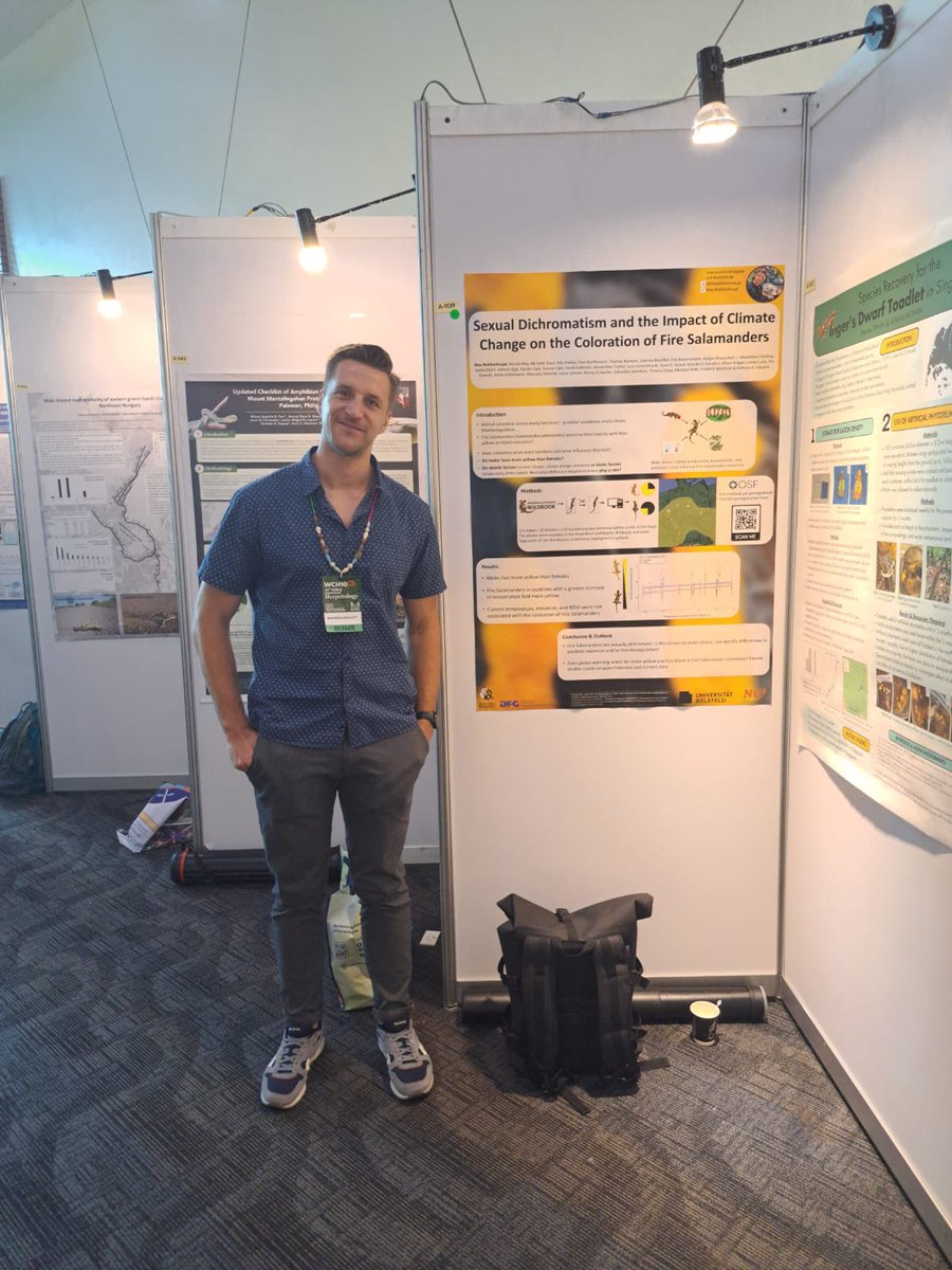Barbara Caspers (@caspersbarbara) on Twitter photo Yesterday <a href="/MaxMuhlenhaupt/">Max Mühlenhaupt</a> presented his collaborative work on fire salamander colouration across Germany. <a href="/NC3Niche/">NC3</a> <a href="/WCHerp/">World Congress of Herpetology</a> <a href="/BehavEcoBIE/">Behavioural Ecology Bielefeld</a> Yesterday <a href="/MaxMuhlenhaupt/">Max Mühlenhaupt</a> presented his collaborative work on fire salamander colouration across Germany. <a href="/NC3Niche/">NC3</a> <a href="/WCHerp/">World Congress of Herpetology</a> <a href="/BehavEcoBIE/">Behavioural Ecology Bielefeld</a>