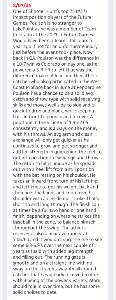 cache_poulson5's tweet photo. Scouting report from the @prepbaseball Future Games at @LakePointSports in GA. Thanks again to @PrepBaseballUT and @utahscout1219 for the opportunity to play in this national event with team Utah #swarmingbees ๐.
@TroskyTeams @CoachRuiz_TN @Vartradamus @NateTrosky @TheCatchingGuy @ShooterHunt @B_HarrisonPBR