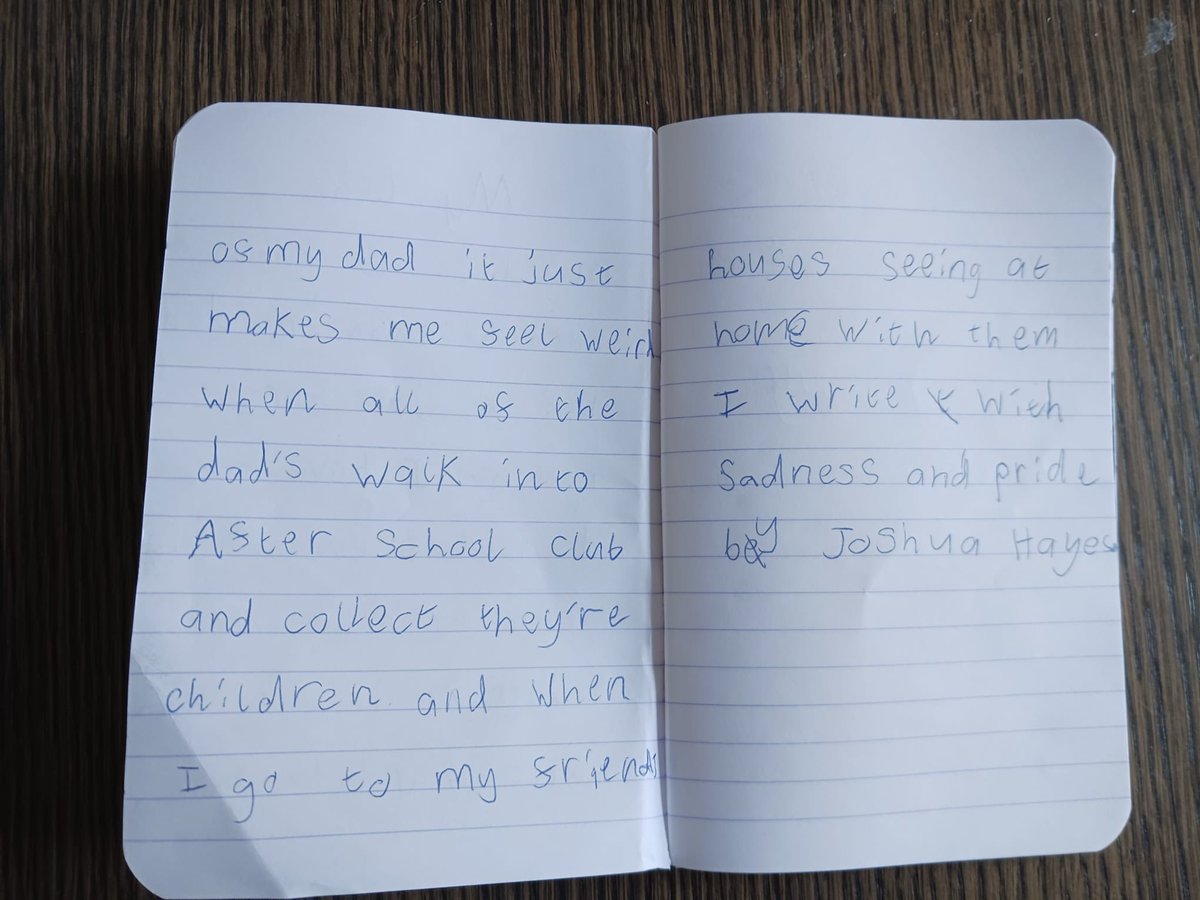 robilypj's tweet photo. My son wrote this aged 6 at which point I had been in prison for 3 years of his life. 😞 https://t.co/unfR02RHcu