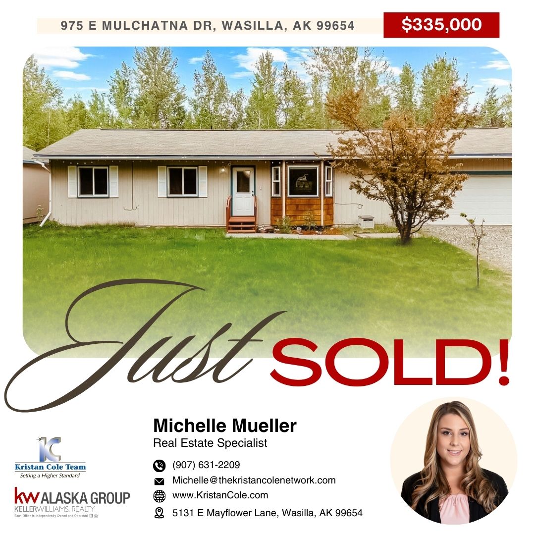 KristanColeTeam's tweet photo. Sold!

Congratulations to our Buyer for closing on their new home!

Thinking of selling or buying a home, reach out to Michelle Mueller.
☎️(907) 631-2209 
📧Michelle@thekristancolenetwork.com
🌐https://t.co/6TGrsaoiaC

Know the value of your home 
👉https://t.co/D4ifkEOSB9

#sold https://t.co/cyB9M4Lrer