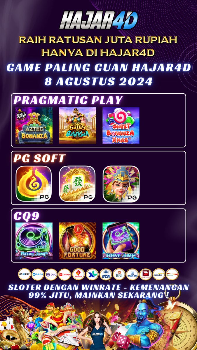 hajar4d's tweet photo. Rekomendasi Slot Tergacor Hari Ini MUDAH JACKPOT HAJAR4D 😍
Buruan mainkan sekarang dan dapatkan MAXWIN MU !
🌻 https://t.co/wgViGlrTKr
#hajar4d #JAEHYUN_J https://t.co/SeEASihH9H