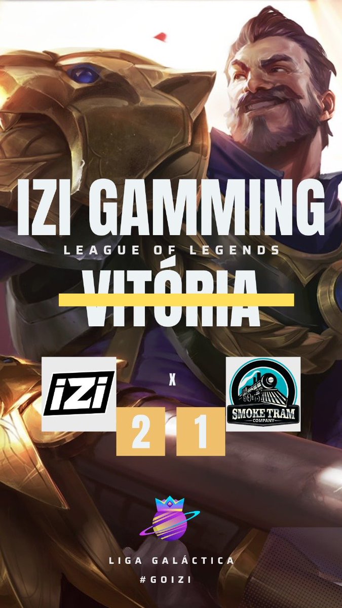 iZiGamming's tweet photo. 🏆 VITÓRIA! 🏆

Nosso time @iZiGamming  enfrentou a @smoketram  em uma MD3 emocionante e saiu vitorioso por 2x1! 💪🔥

Resultados:

Jogo 1: @SmokeTram venceu.
Jogo 2: @iZiGamming  venceu.
Jogo 3: @iZiGamming  venceu.
Parabéns aos nossos jogadores pelo desempenho incrível, https://t.co/LaxUQy91SL