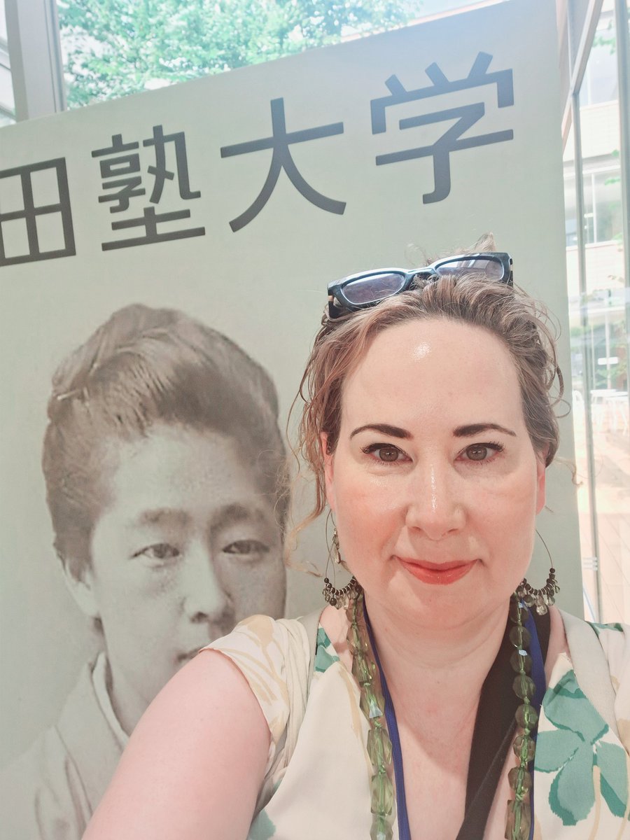 RedmondJennifer's tweet photo. Thanks to @MaynoothUni for their support in helping me get to the @IFRWH_FIRHF conference at Tsuda University, pictured here with the courageous pioneer for women's higher education, Umeko Tsuda who I loved researching many years ago @BrynMawrCollege #WomensHistory https://t.co/I3YX6bFlsZ