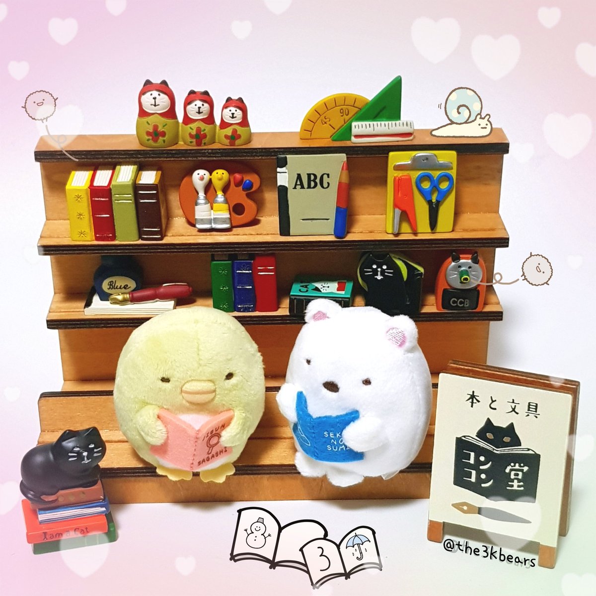 the3kbears's tweet photo. 📚
#3kbearssumikko #sanx #sumikkogurashi
#すみっコぐらし
#secondmorning
#세컨드모닝
#おばけ
#ふろしき https://t.co/c38rveyoHC