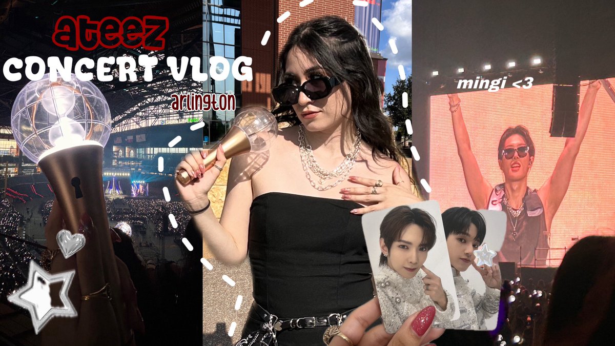 ctrlamxnda's tweet photo. incase you missed it 😉

ateez concert vlog 🖤⛓️ toward the light - arlington, texas ⋆.ೃ࿔*:･
https://t.co/LMHpV2Ggw3 https://t.co/rNX9jUutf7