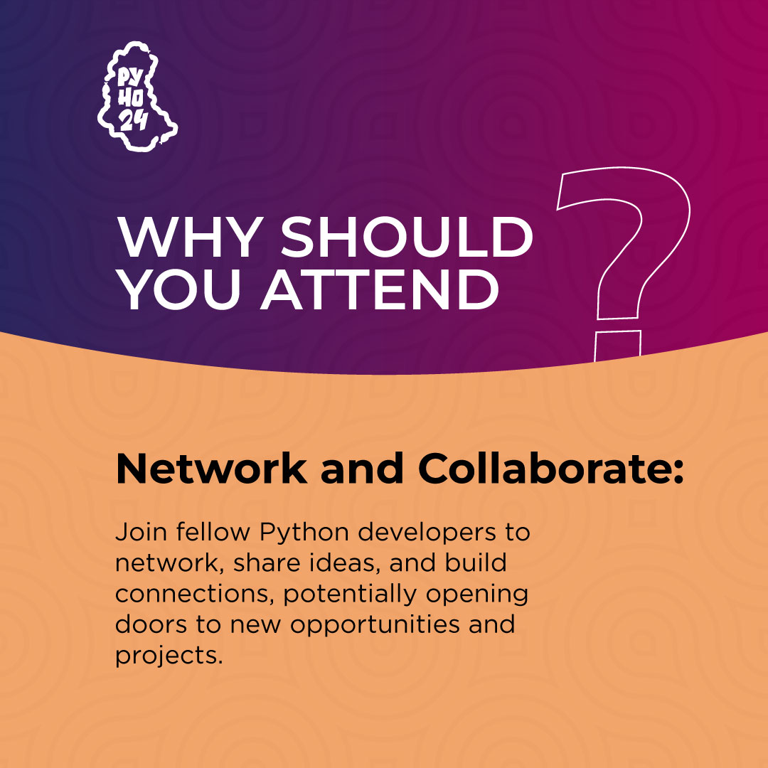 PythonHo's tweet image. Attending a Python conference offers a unique opportunity to connect and collaborate with fellow Python enthusiasts and industry professionals - be it career development and project collaborations.
#PythonHoCommunityConference2024
#PyHo24
#PythonHo