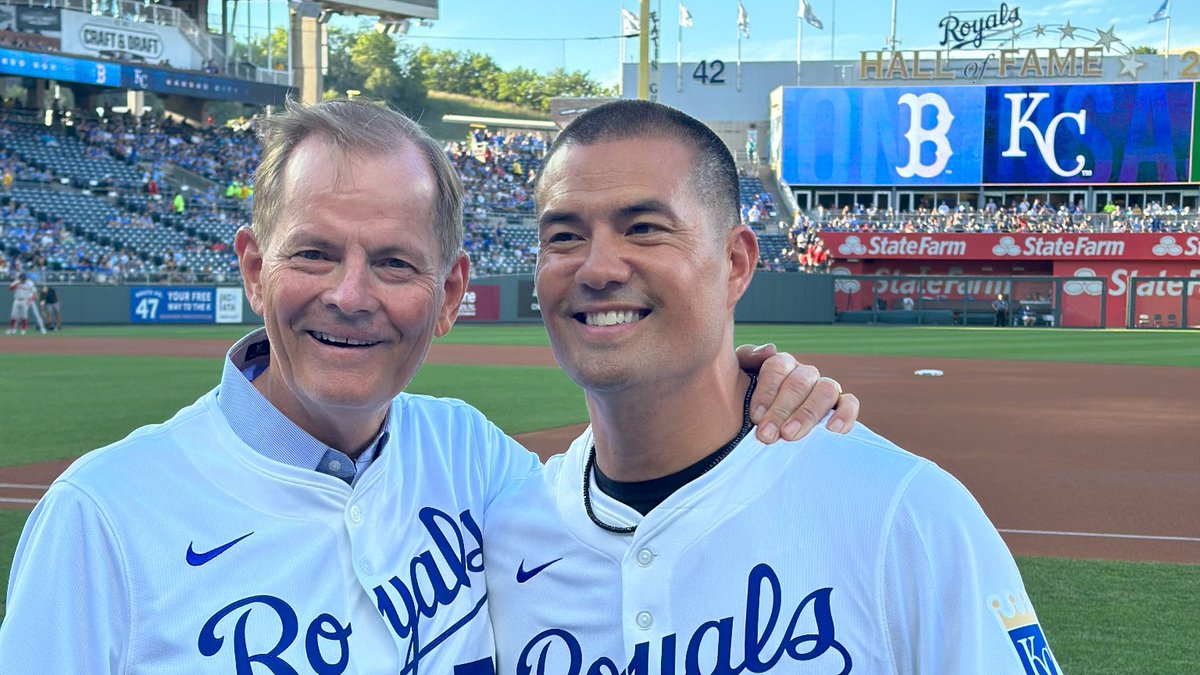 StevensonGaryE's tweet image. I was delighted to throw the first pitch with Jeremy Guthrie, Kansas City World Series pitcher and former mission president at @JustServe Night at the Kansas City Royals baseball game yesterday. It was wonderful to be joined by so many wonderful missionaries and members of The…