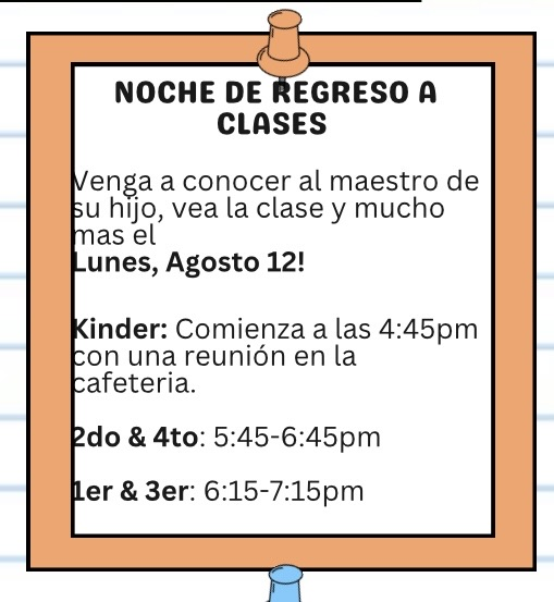 Concord_ES's tweet photo. Reminder our back to school night is this Monday, August 12th. Details are below! #LeadonEastSide https://t.co/s0EuieftIx