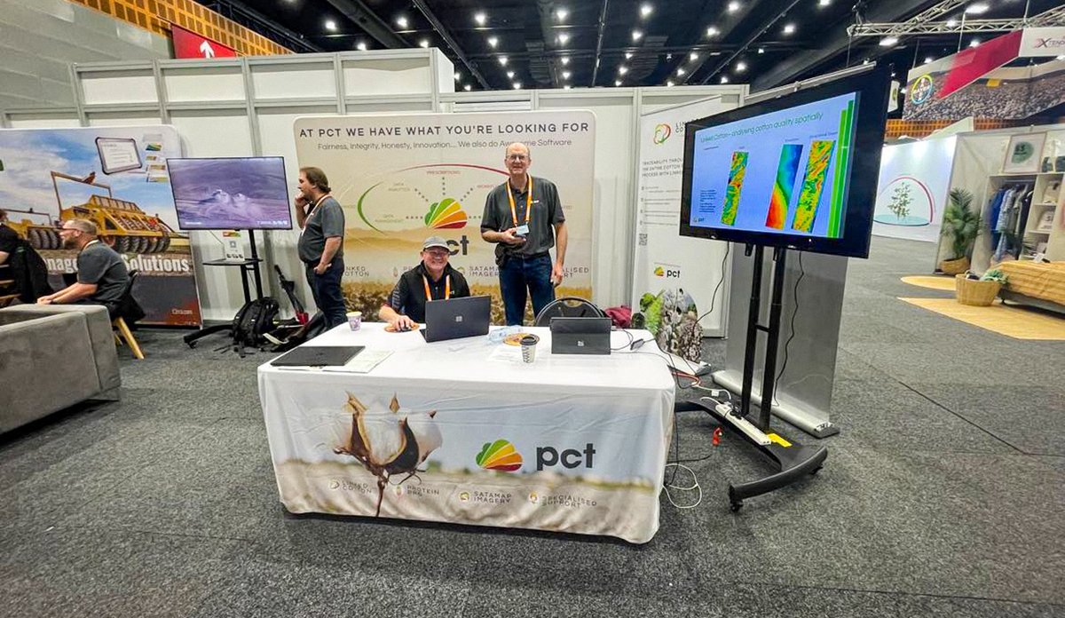 pctagcloud's tweet photo. Come and catch up this afternoon at @AustCottonConf Booth 28. #pctagcloud
https://t.co/u0WzPfbETn
Great to be sharing with the team from #T3RRA
https://t.co/4rKotRkLRZ
#australiancottonconference2024 https://t.co/Y8rfWDcFKn