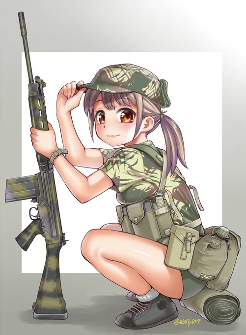 本業はエロ漫画描きですが、ここでは主に軍服やらテッポウ持った女子を息抜き程度に描いてます。#私はこういう絵描きです見た絵描き全員参加 