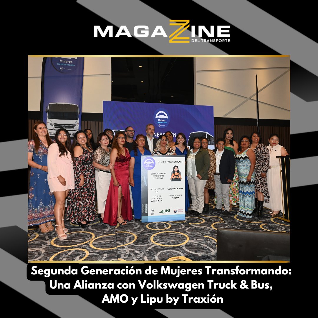 MagazzineTransp's tweet photo. La Segunda Generación de #MujeresTransformando ya está marcando la diferencia en el transporte de personal, con apoyo de Volkswagen Truck & Bus, AMO y Lipu by Traxión. 🚚💪
¡Aplaudimos a estas pioneras!
@VWMANTruckBus @LipuMEXICO @TraxionMX @amo_oficial_ @PaolaMoncadaN @Gio_JS
#MujeresOperadorasdeTransportedePersonal #VolkswagenTruckyBusMexico #Lipu #Traxión #Diversidad #InclusióndeGénero #Movilidad #TransportedePersonal #TodosSomosAMO #MujeresTransformando
#LiderazgoFemenino #IndustriaDelTransporte
#Coberturas #MagazzinedelTransporte #PrensaEspecializada