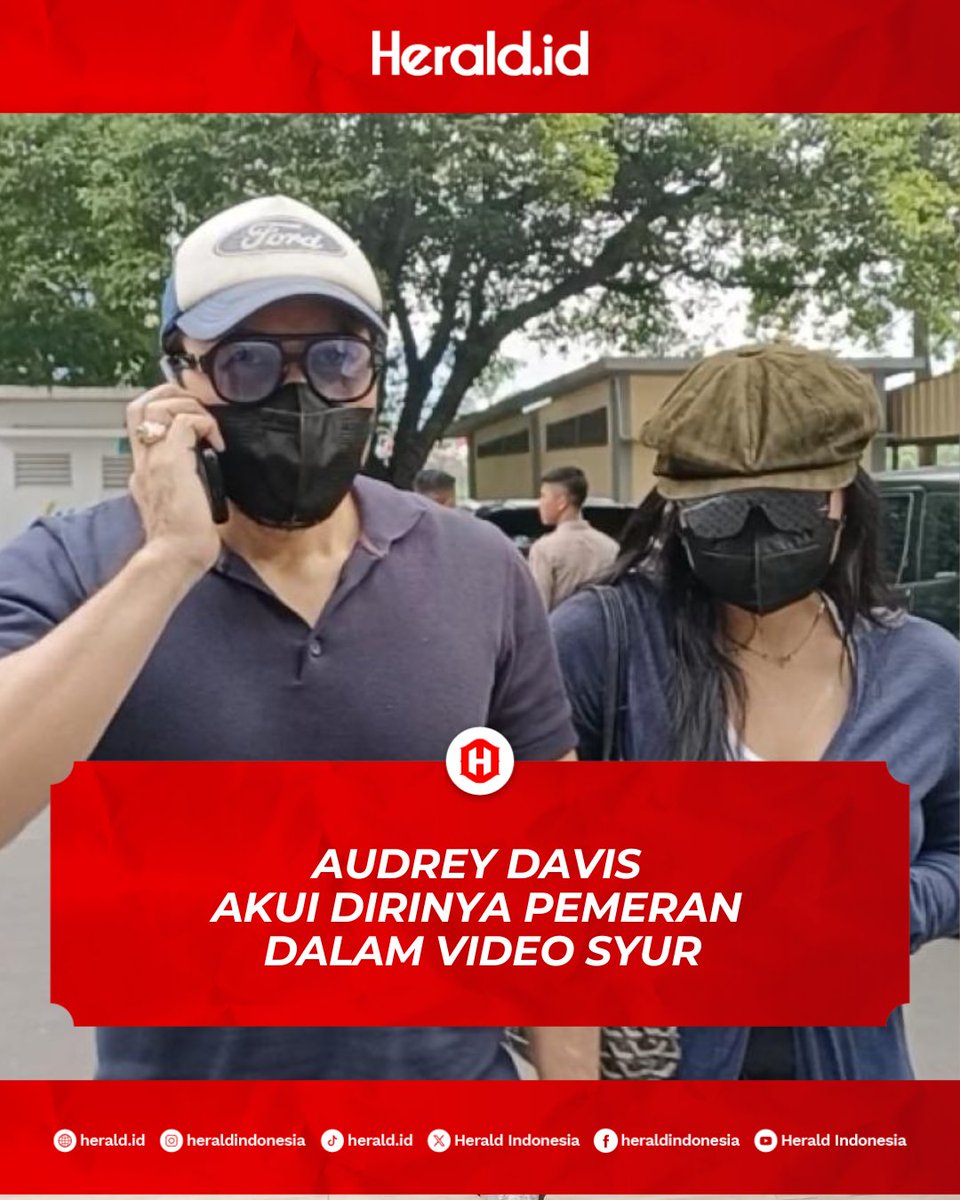 bentaradotco's tweet photo. Audrey Davis, putri dari eks vokalis band Naif David Bayu, mengakui bila dirinya adalah pemeran di video syur yang viral.
Pengakuan itu disampaikan Audrey Davis dalam pemeriksaan yang digelar di Polda Metro Jaya. pada Rabu (7/8/2024) kemarin.
#AudreyDavis #DavidBayu #VideoSyur https://t.co/KZsPkKUtGI