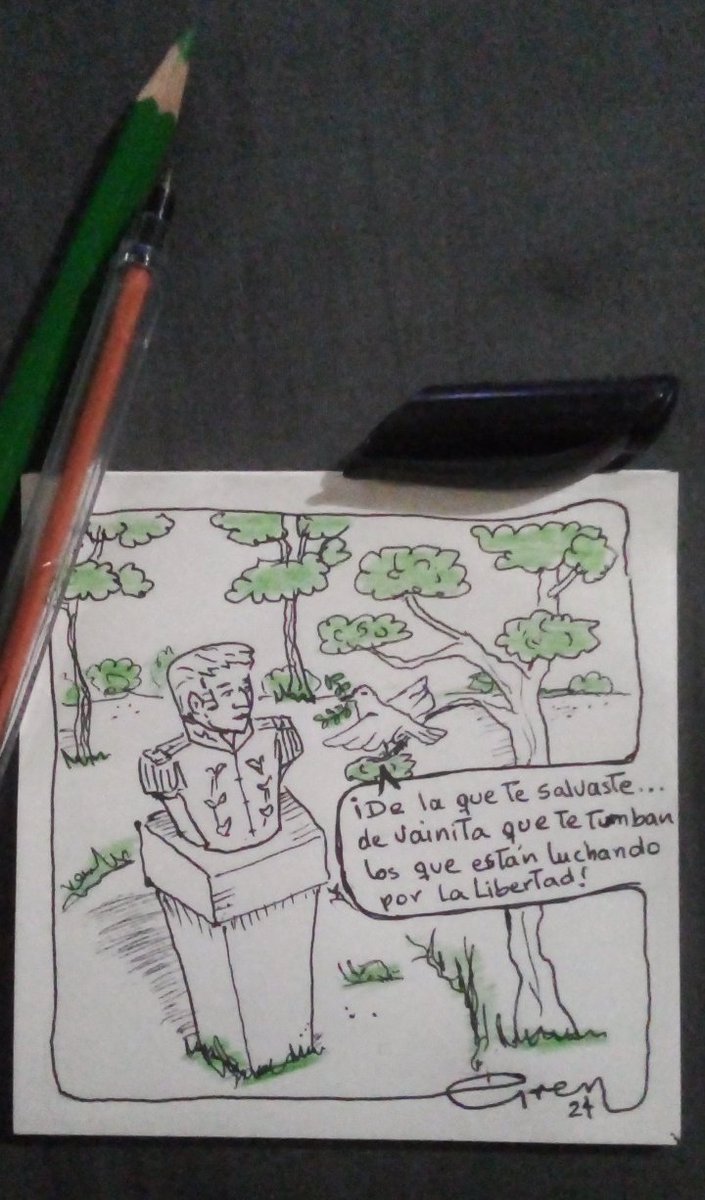 GrenGut's tweet photo. En el Barrio tenemos nuestra Placita Bolívar con su respectivo busto y creerán que es broma pero en serio...
 de vainita nos lo tumban!!!

#VenezuelaSeRespeta https://t.co/it1vbaCiOg