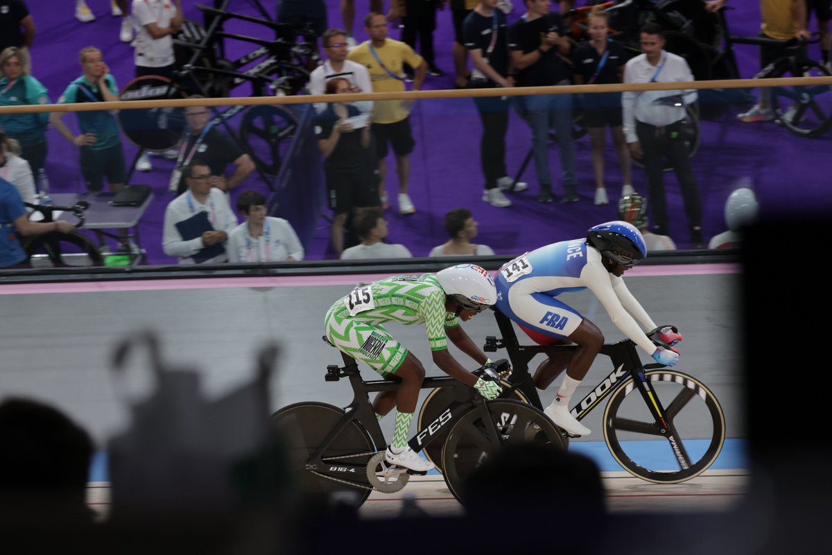 #Paris2024
<a href="/Paris2024/">Paris 2024</a>  I deserve some accolades.
Rep the Green, White,Green with pride 
Epic moments 
Write my name in 🪙 Gold. 
Have set the ball rolling for 
#Cycling in Nigeria.