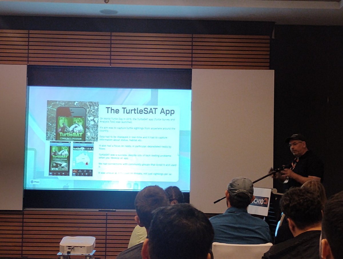 donaldmcknight2's tweet photo. @Prof_TurtleAU highlighted the great success of #1millionturtles and #turtleSAT for conserving and collecting data on #australian #turtles. #wch10 https://t.co/QBcBBxfhfO