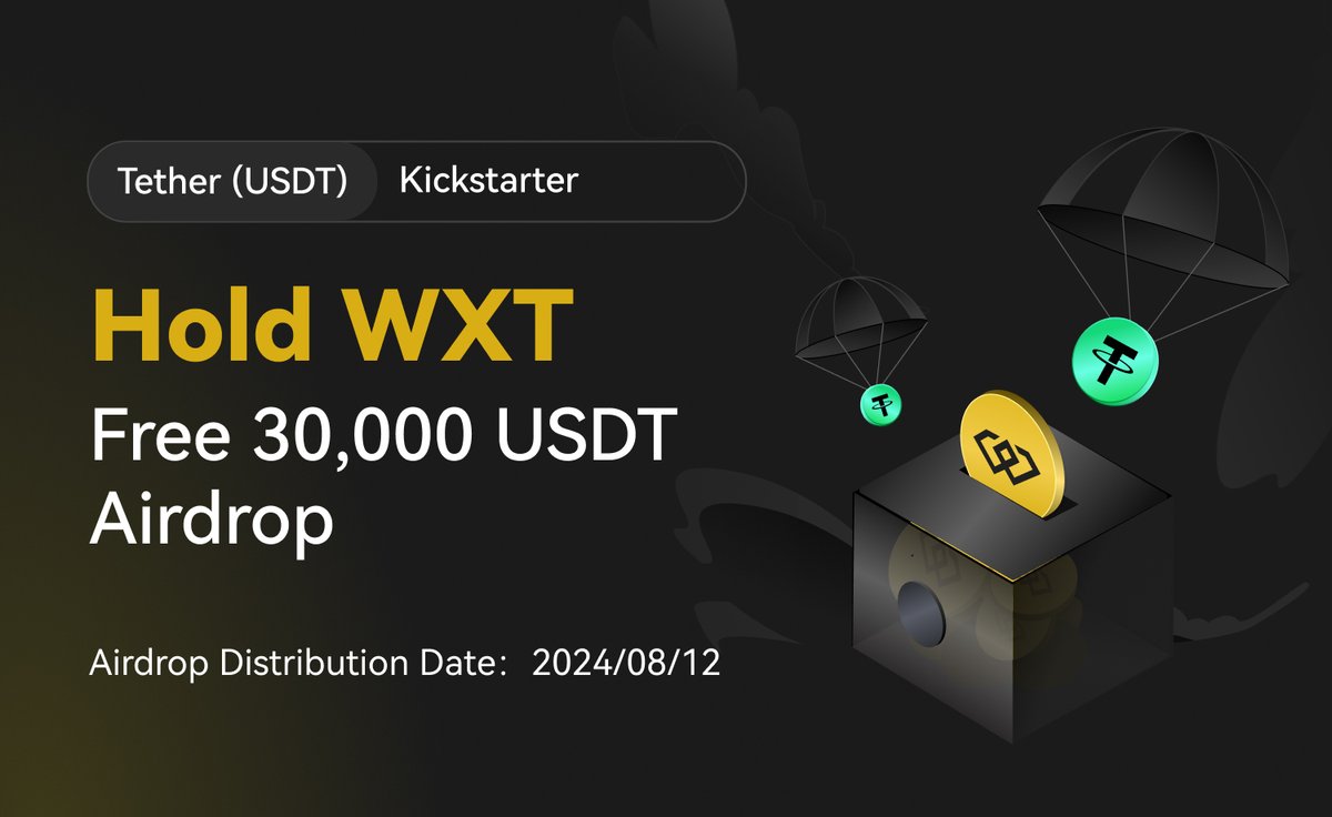 WEEX_Official's tweet photo. 📣Attention WEEXers!

Get ready! The 4th round of WEEX Kickstarter is almost here, bringing exclusive rewards for our loyal  $WXT holders🚀

🔑Hold at least 10,000 $WXT for 3 consecutive days
🗓️Distribution Date: August 12, 2024

More details⏩https://t.co/uVMq7eAlin
Only at #WEEX  - Where New Wealth Is Made!